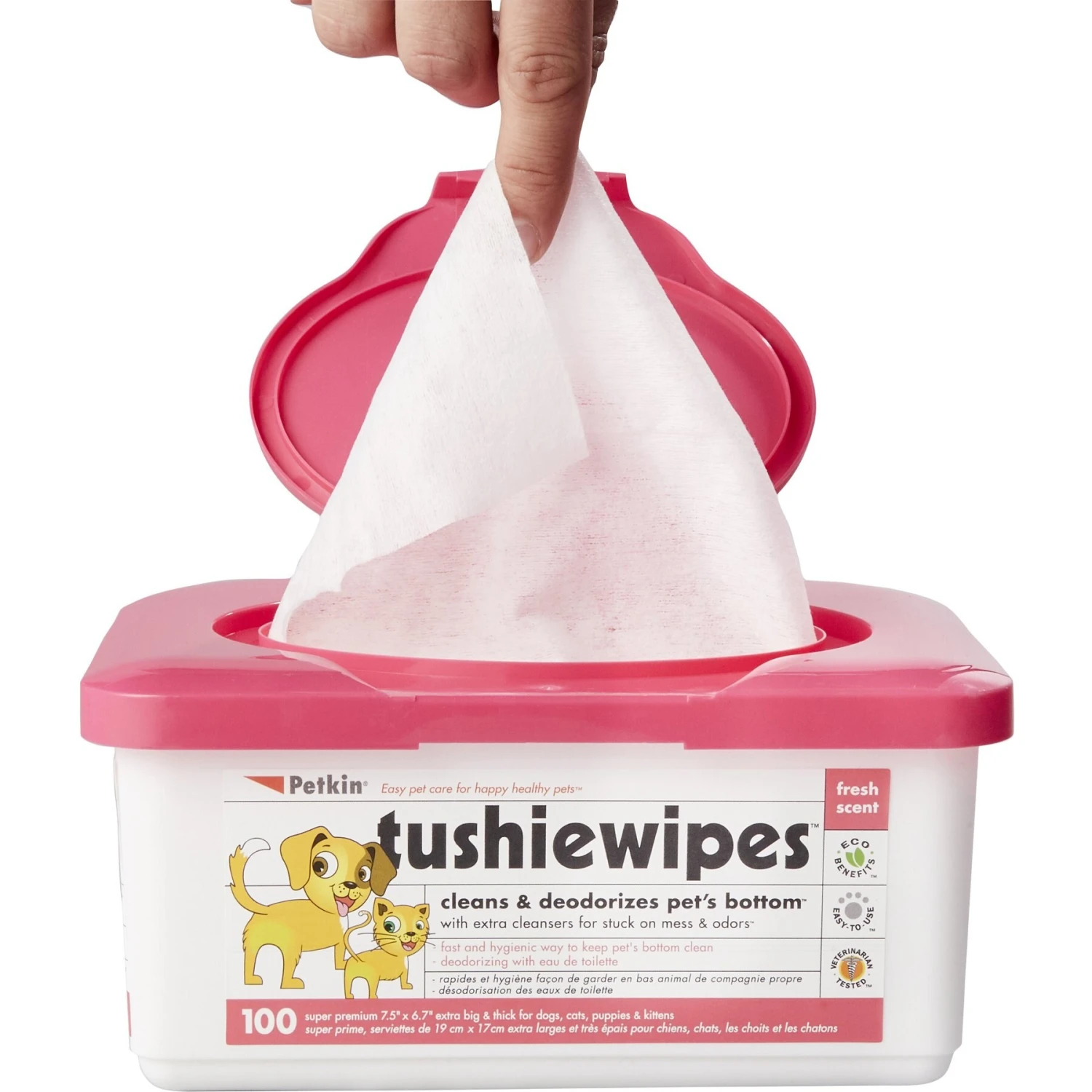 Petkin Dog & Cat Tushie Wipes 3 Petkin Dog & Cat Tushie Wipes - Image 3