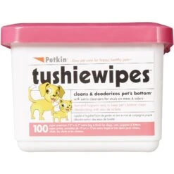 Petkin Dog & Cat Tushie Wipes 13 Petkin Dog & Cat Tushie Wipes -Pet Wellness 115309 PT8. AC SS1800 V1543860472