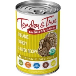 Tender & True Organic Turkey & Liver Recipe Grain-Free Canned Dog Food