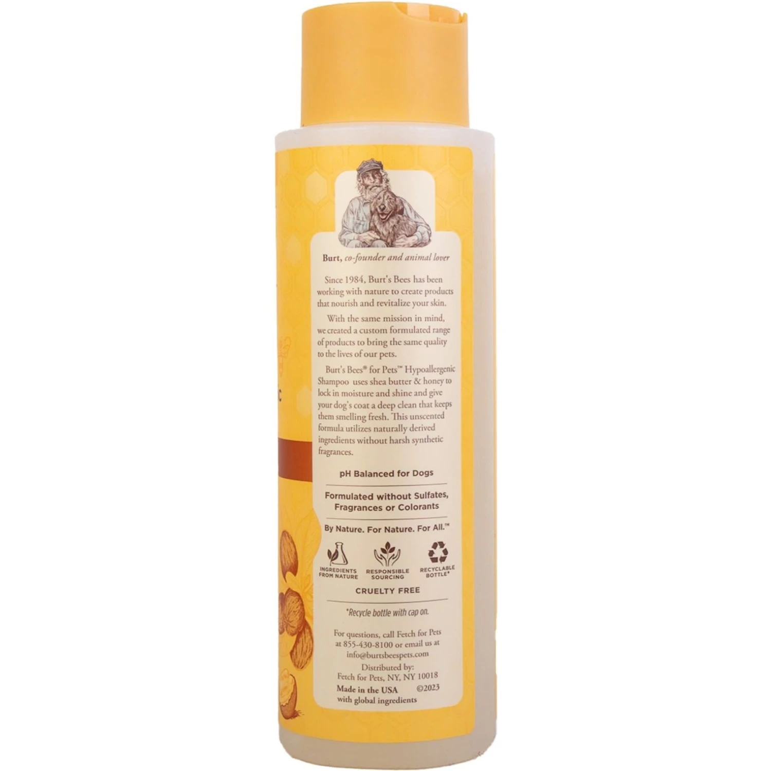 Burt's Bees Hypoallergenic Dog Shampoo, 16-oz Bottle 4 Burt's Bees Hypoallergenic Dog Shampoo, 16-oz Bottle - Image 4
