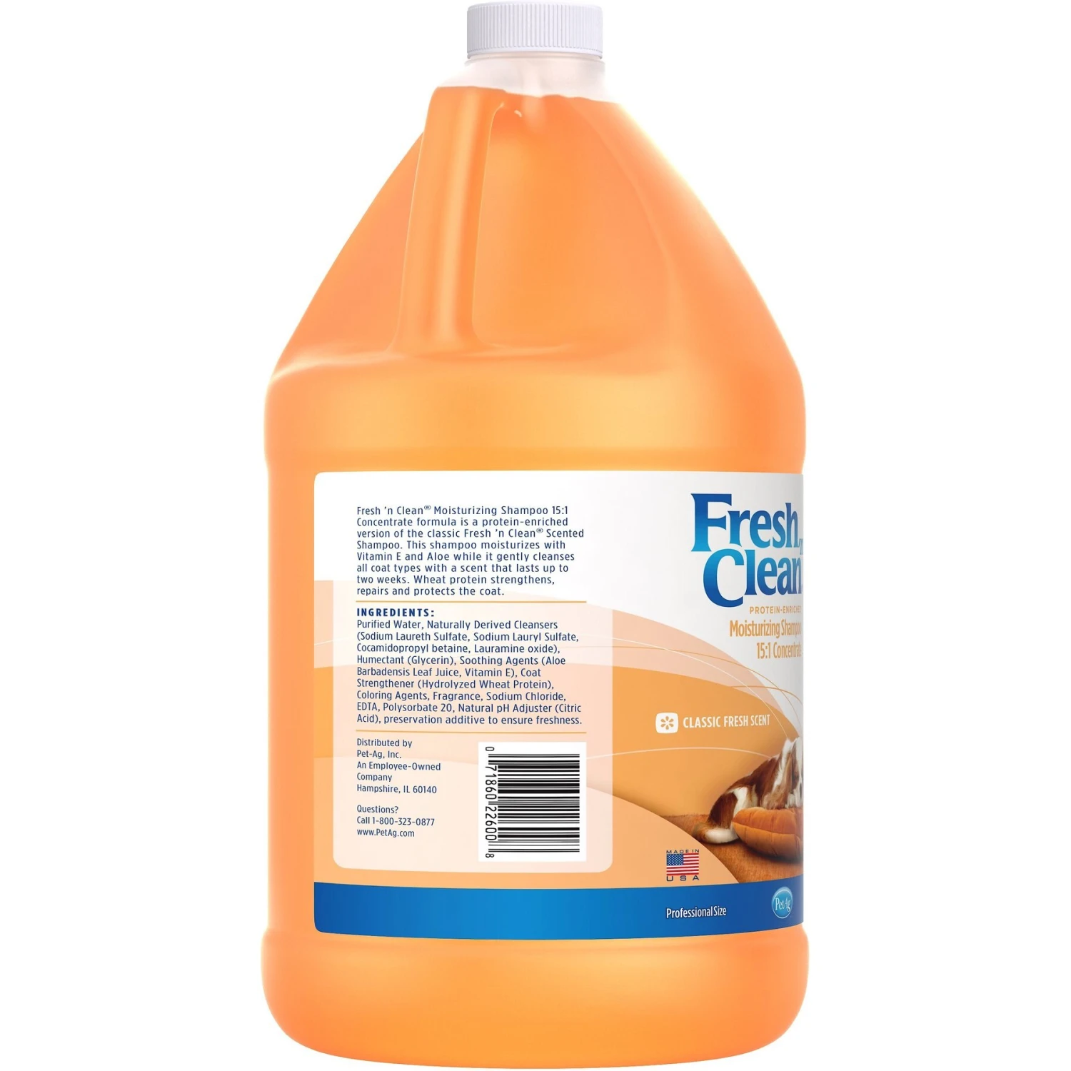 PetAg Fresh 'n Clean Moisturizing Dog Shampoo 15:1 Concentrate 2 PetAg Fresh 'n Clean Moisturizing Dog Shampoo 15:1 Concentrate - Image 2