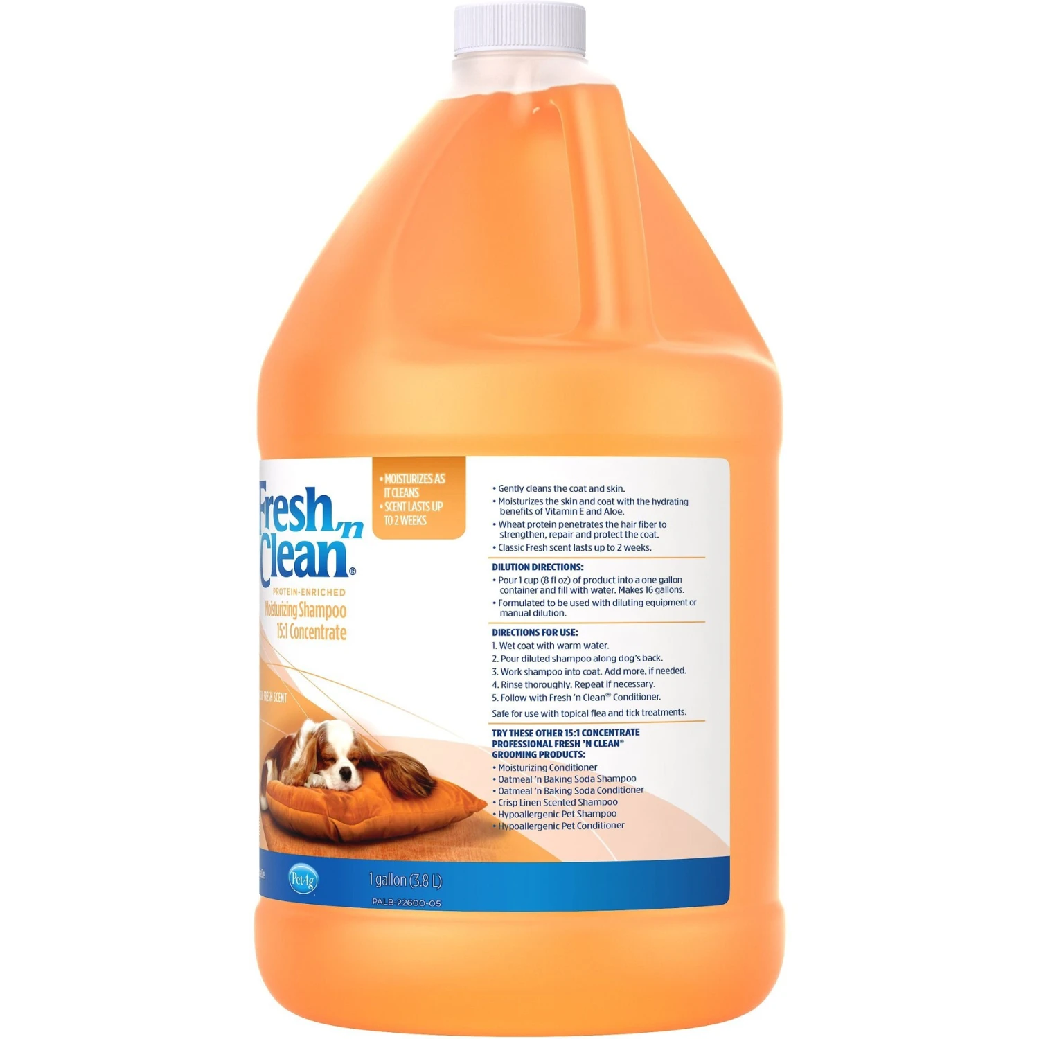 PetAg Fresh 'n Clean Moisturizing Dog Shampoo 15:1 Concentrate 3 PetAg Fresh 'n Clean Moisturizing Dog Shampoo 15:1 Concentrate - Image 3