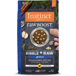 Instinct Raw Boost Senior Grain-Free Recipe With Real Chicken & Freeze-Dried Raw Pieces Dry Dog Food