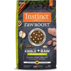 Instinct Raw Boost Healthy Weight Grain-Free Chicken & Freeze-Dried Raw Pieces Recipe Dry Dog Food