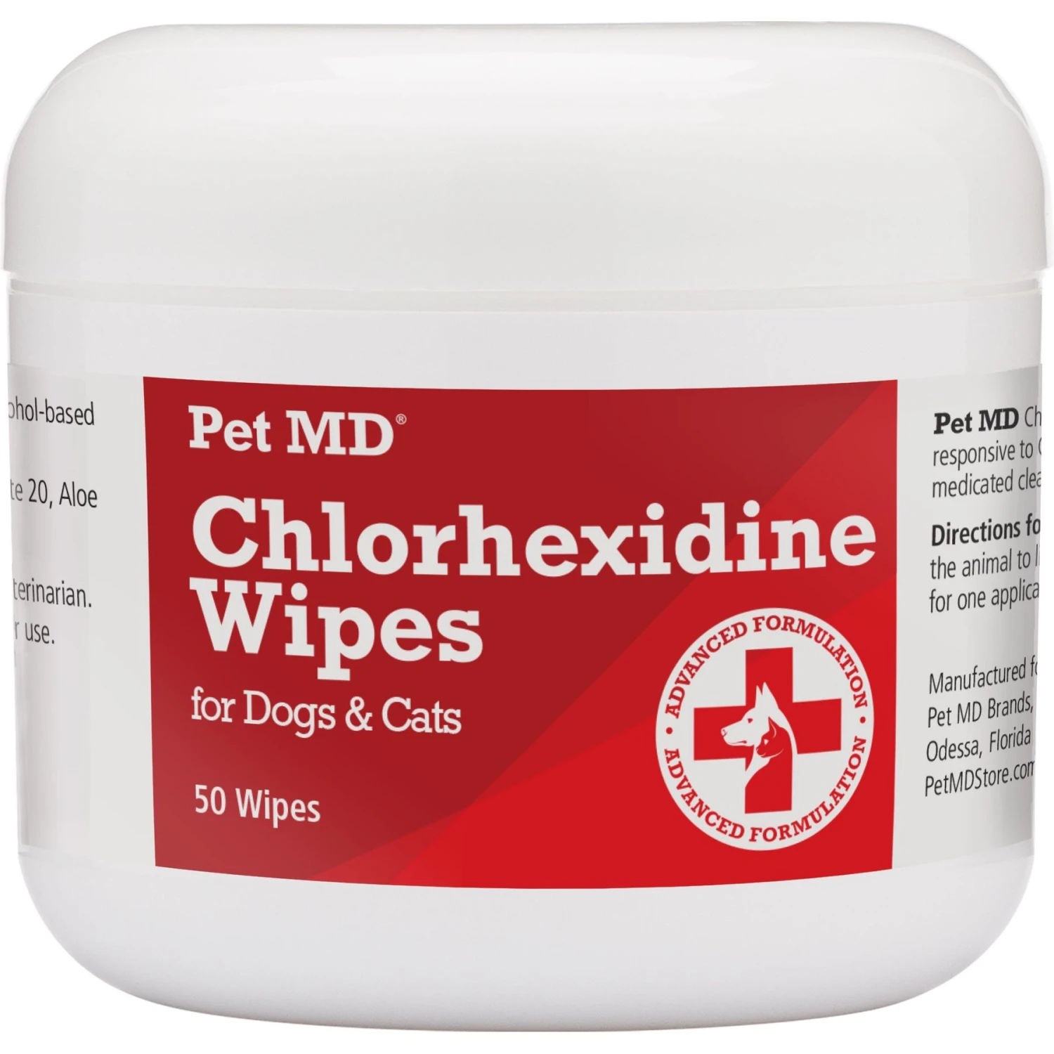 Pet MD Chlorhexidine Antiseptic Wipes For Dogs & Cats 1 Pet MD Chlorhexidine Antiseptic Wipes For Dogs & Cats