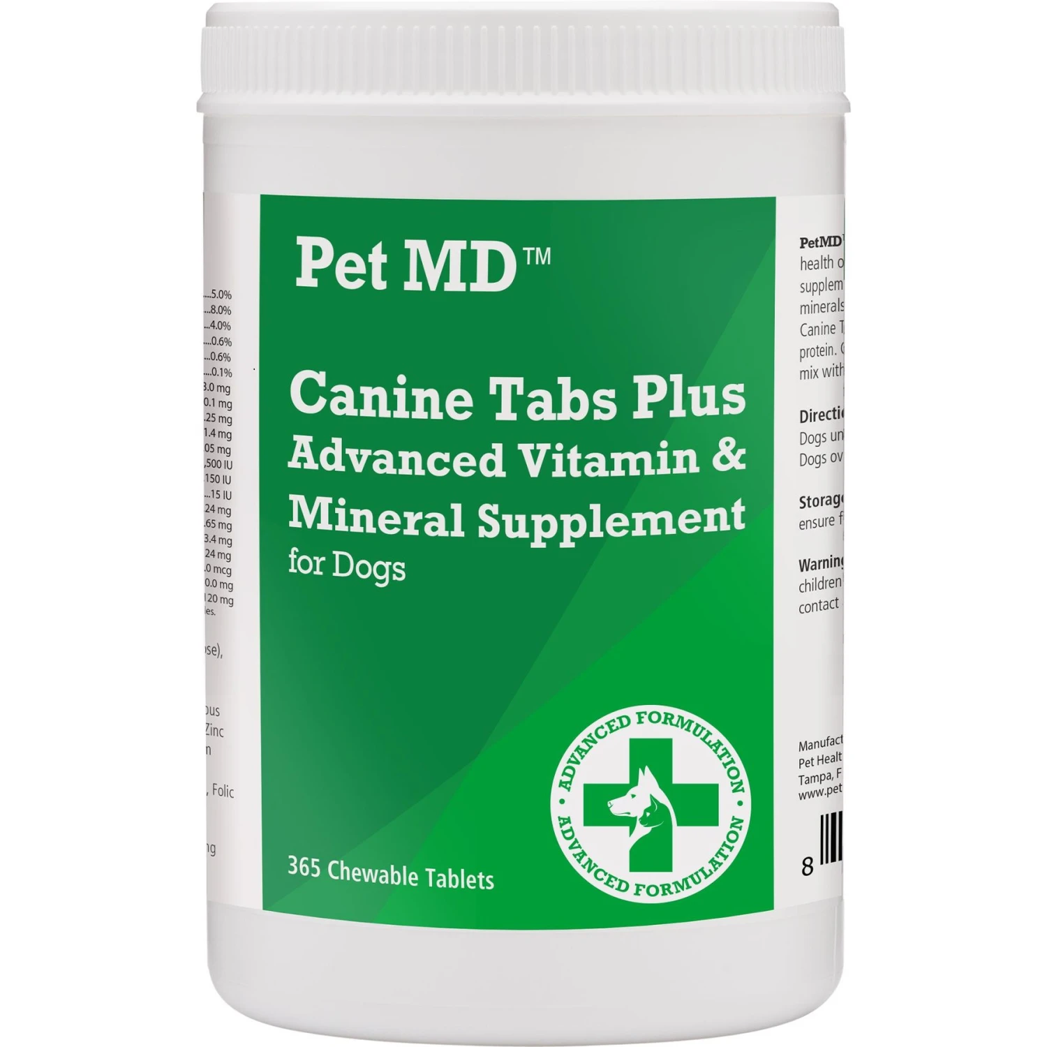 Pet MD Canine Tabs Plus Advanced Vitamin & Mineral Dog Supplement 1 Pet MD Canine Tabs Plus Advanced Vitamin & Mineral Dog Supplement