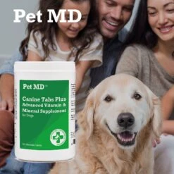 Pet MD Canine Tabs Plus Advanced Vitamin & Mineral Dog Supplement 9 Pet MD Canine Tabs Plus Advanced Vitamin & Mineral Dog Supplement -Pet Wellness 119448 PT4. AC SS1800 V1492464760