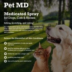 Pet MD Antiseptic & Antifungal Medicated Spray For Dogs, Cats & Horses 8 Pet MD Antiseptic & Antifungal Medicated Spray For Dogs, Cats & Horses -Pet Wellness 119456 PT2. AC SS1800 V1659886829