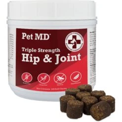 Pet MD Triple Strength Hip & Joint Hypoallergenic Dog Supplement