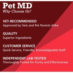 Pet MD Triple Strength Hip & Joint Hypoallergenic Dog Supplement -Pet Wellness 119508 PT4. AC SS1800 V1659886711