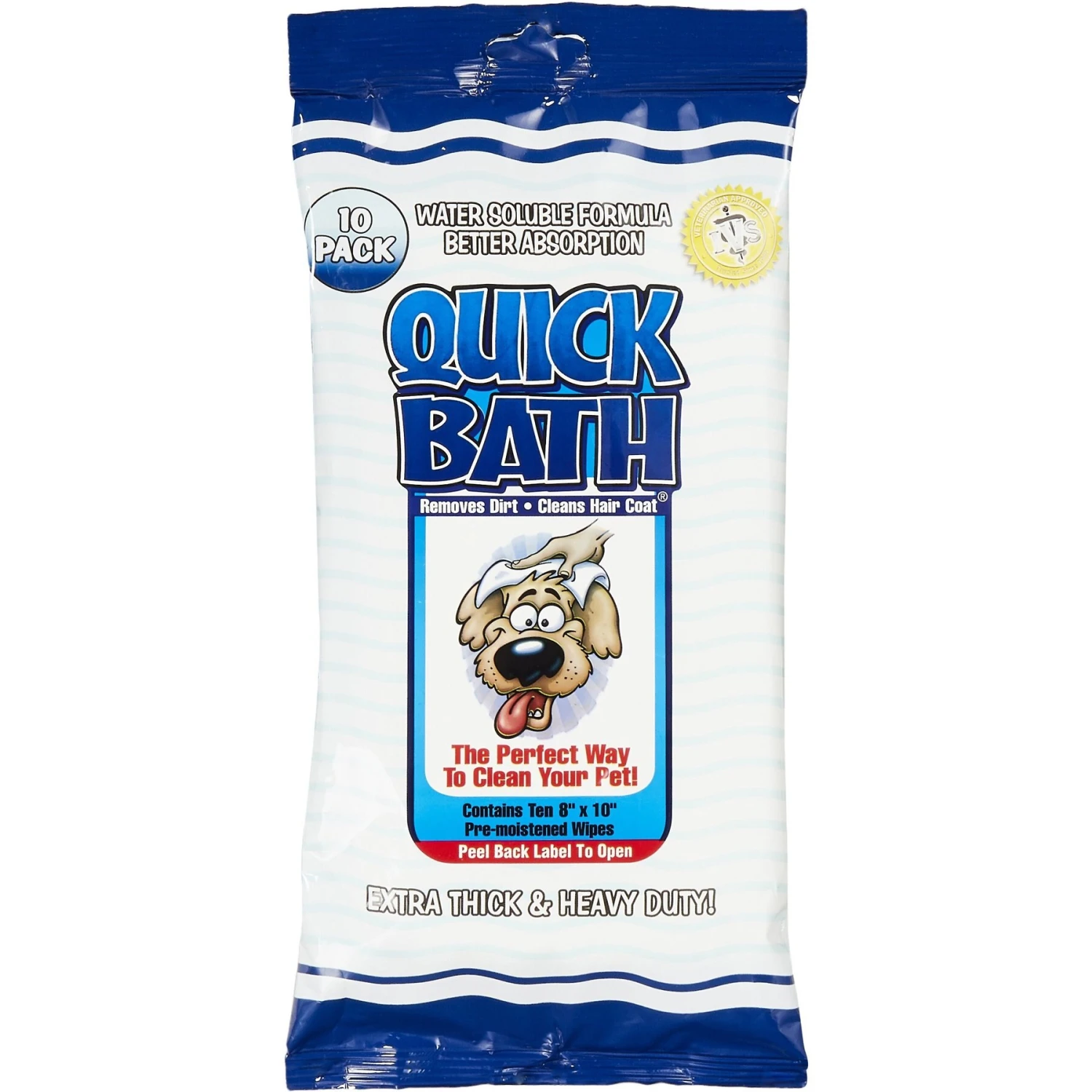 International Veterinary Sciences Quick Bath Large Breed Dog Wipes 1 International Veterinary Sciences Quick Bath Large Breed Dog Wipes