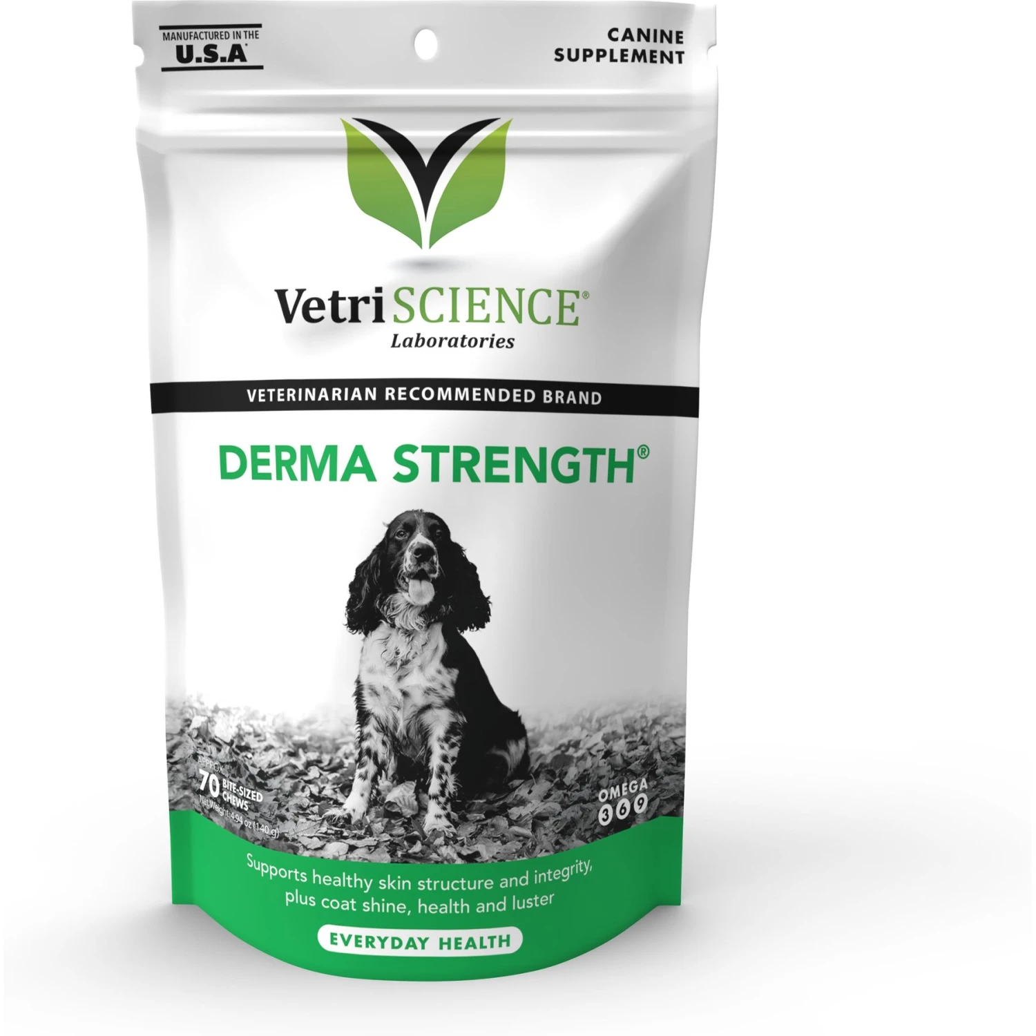 VetriScience Derma Strength Soft Chews Skin & Coat Supplement For Dogs 1 VetriScience Derma Strength Soft Chews Skin & Coat Supplement For Dogs