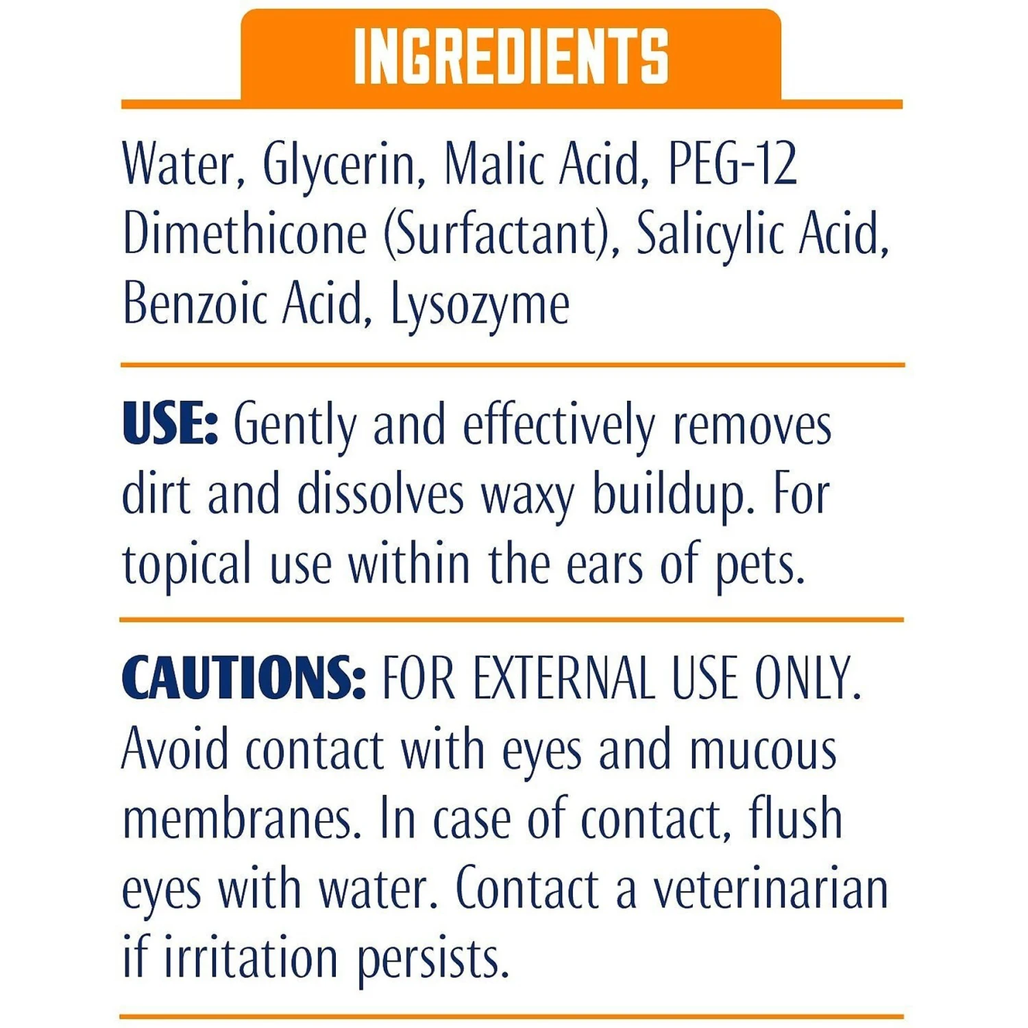 Pro-Sense Dog & Cat Ear Cleanser Liquid 3 Pro-Sense Dog & Cat Ear Cleanser Liquid - Image 3