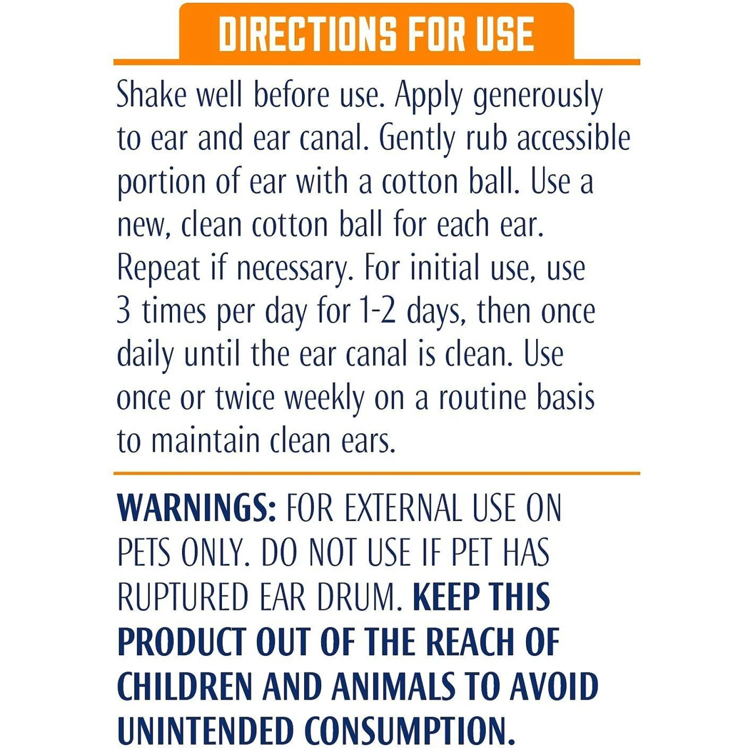 Pro-Sense Dog & Cat Ear Cleanser Liquid 4 Pro-Sense Dog & Cat Ear Cleanser Liquid - Image 4