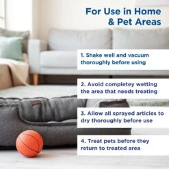 Zodiac Carpet & Upholstery Flea & Tick Aerosol Spray -Pet Wellness 123067 PT4. AC SS1800 V1695230850