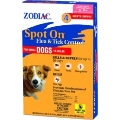 Zodiac Flea & Tick Spot Treatment For Dogs, 16-30 Lbs