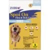 Zodiac Flea & Tick Spot Treatment For Dogs, 31-60 Lbs