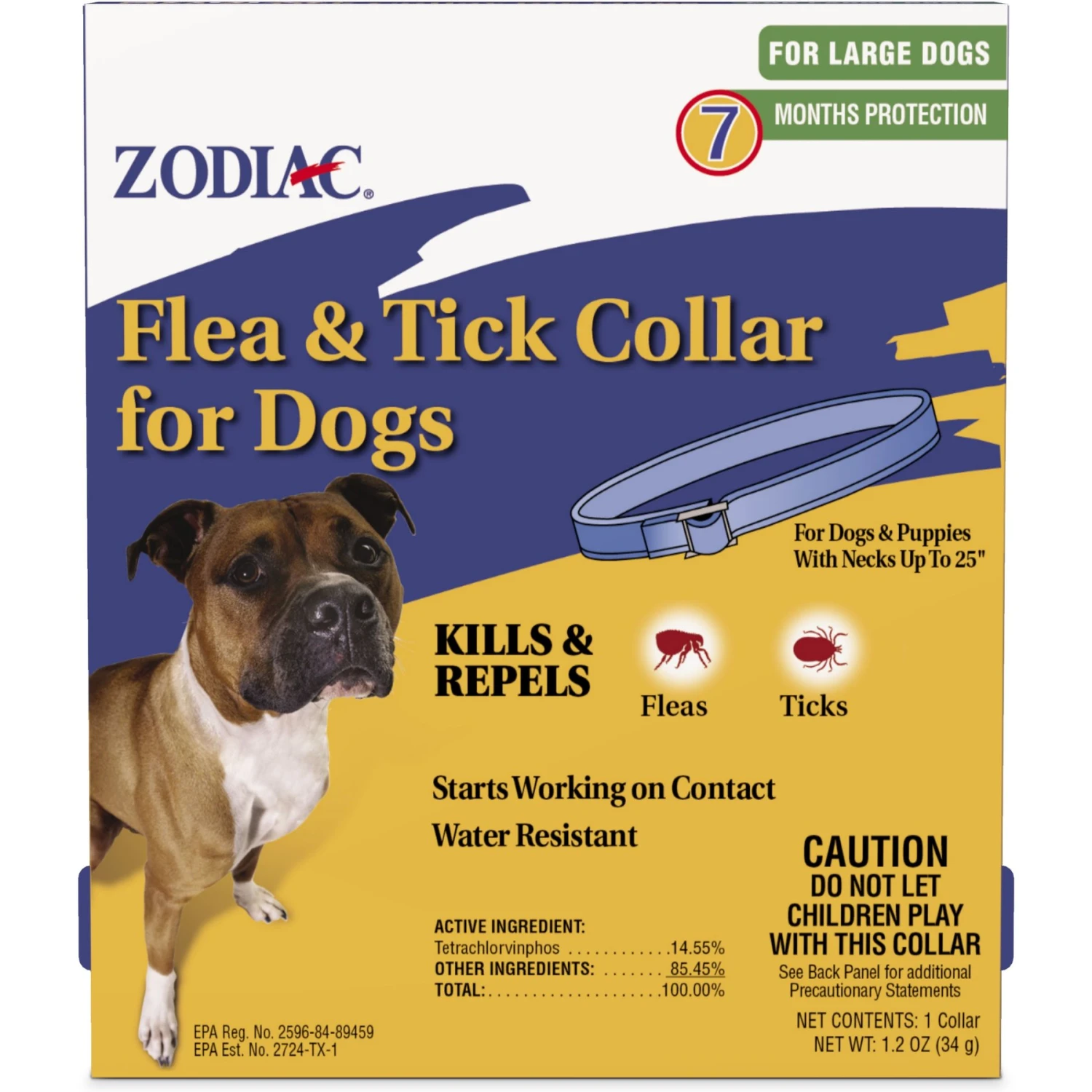 Zodiac Flea & Tick Collar For Dogs, Medium, Large & Giant Breeds 1 Zodiac Flea & Tick Collar For Dogs, Medium, Large & Giant Breeds