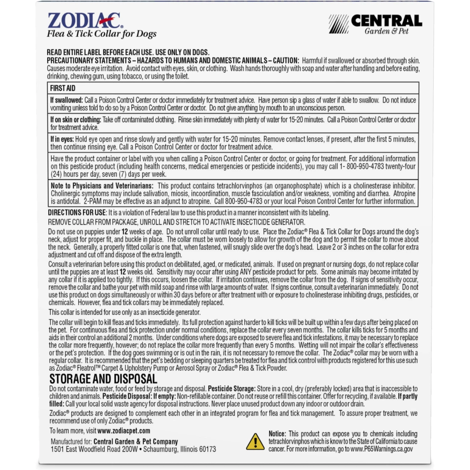 Zodiac Flea & Tick Collar For Dogs, Medium, Large & Giant Breeds 5 Zodiac Flea & Tick Collar For Dogs, Medium, Large & Giant Breeds - Image 5