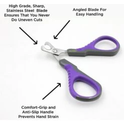 Hertzko Angled Blade Dog, Cat, & Small Pet Nail Scissors -Pet Wellness 123376 PT3. AC SS1800 V1495807265