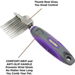 Hertzko Long Blade Dog & Cat Dematting Comb -Pet Wellness 123380 PT3. AC SS1800 V1494022328