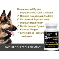 Finest For Pets Omegeffect Premium Omega-3 Soft Gels Dog Supplement -Pet Wellness 123866 PT2. AC SS1800 V1612829790