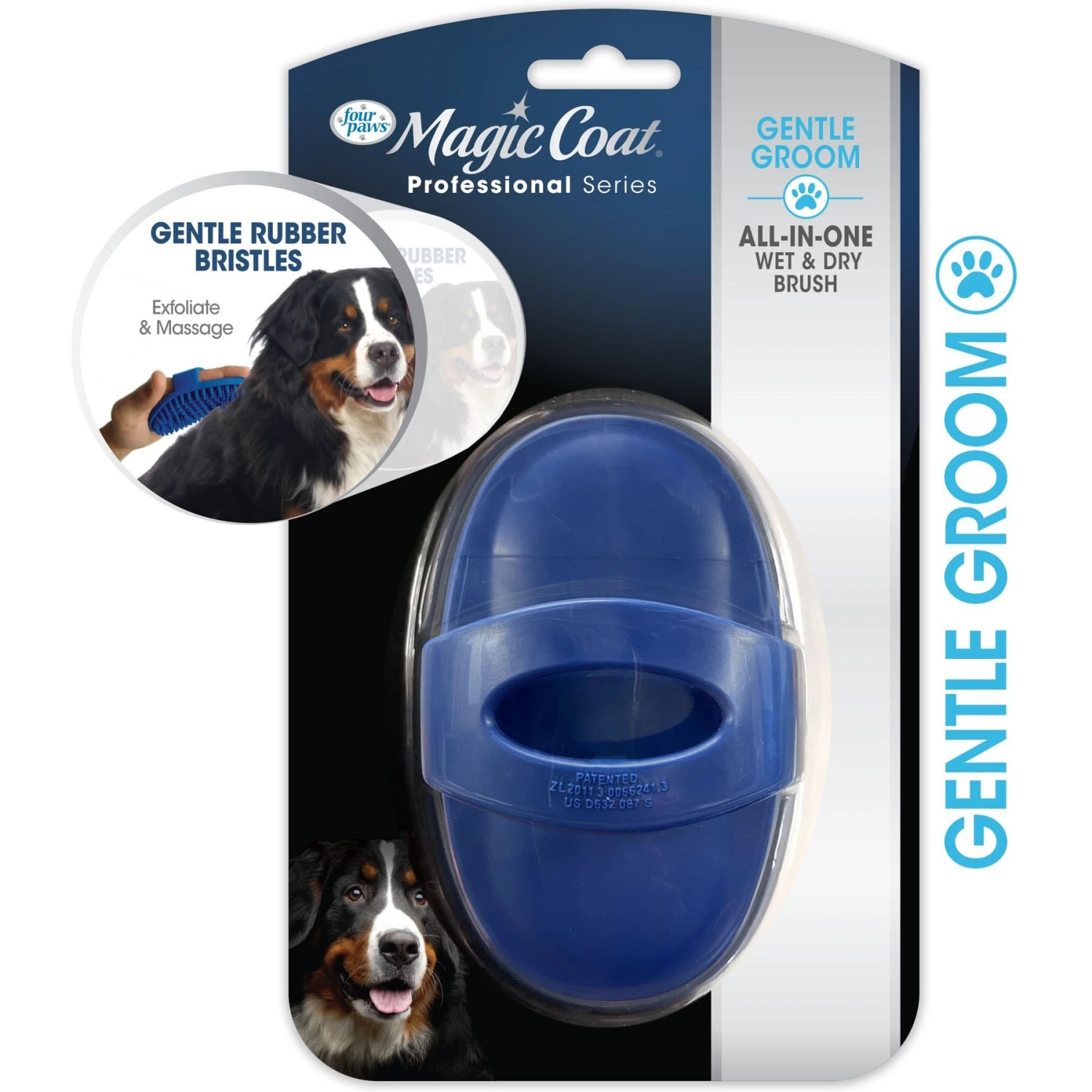 Four Paws Magic Coat Professional Series All-In-One Wet & Dry Dog Glove & Curry Brush 8 Four Paws Magic Coat Professional Series All-In-One Wet & Dry Dog Glove & Curry Brush - Image 8