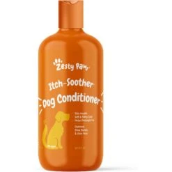 Zesty Paws Itch Soother Dog Conditioner With Oatmeal & Aloe Vera, For Skin Moisture & Shiny Coats