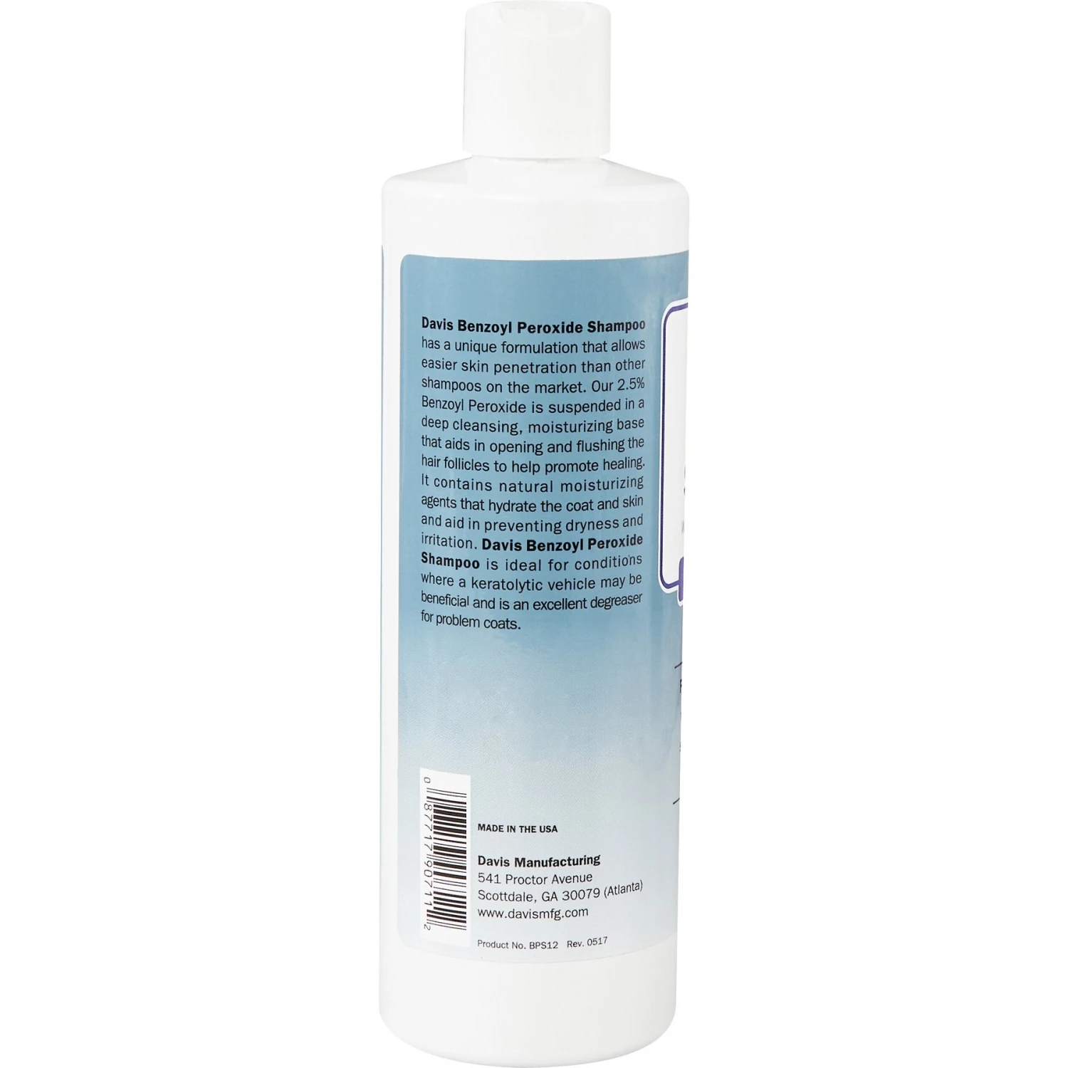Davis Benzoyl Peroxide Dog & Cat Shampoo 2 Davis Benzoyl Peroxide Dog & Cat Shampoo - Image 2