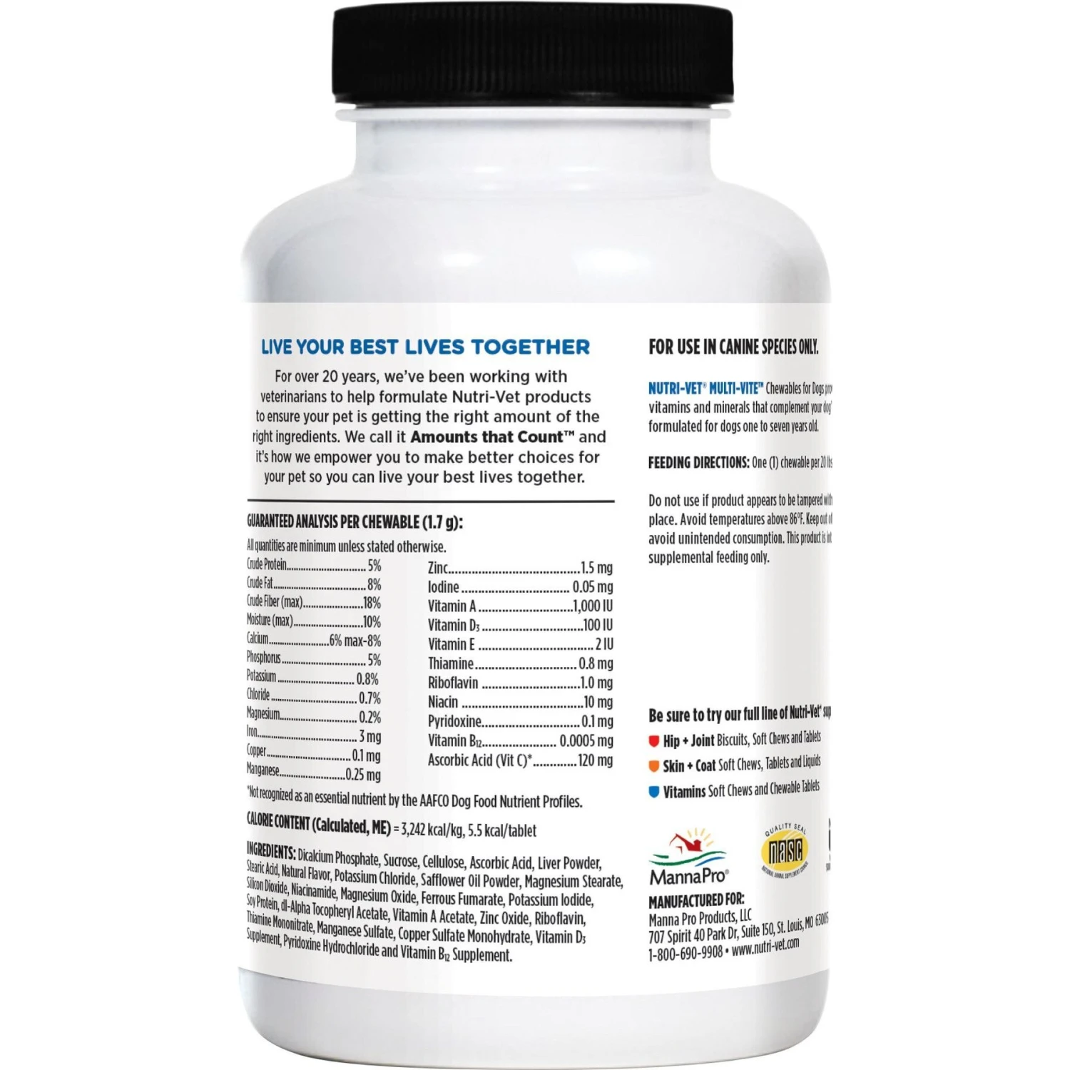 Nutri-Vet Multi-Vite Chewable Tablets Multivitamin For Dogs 9 Nutri-Vet Multi-Vite Chewable Tablets Multivitamin For Dogs - Image 9