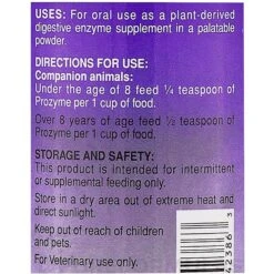 PRN Pharmacal Prozyme Powder Supplement For Dog & Cats 9 PRN Pharmacal Prozyme Powder Supplement For Dog & Cats -Pet Wellness 127488 PT4. AC SS1800 V1498076834