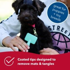 Li'l Pals Coated Tips Dog Slicker Brush -Pet Wellness 128196 PT3. AC SS1800 V1673648686