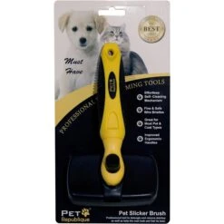 Pet Republique Self-Cleaning Slicker Brush -Pet Wellness 128499 PT4. AC SS1800 V1701881778