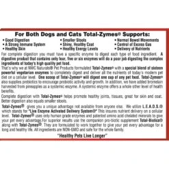 NWC Naturals Total-Zymes Digestive Enzymes Dog & Cat Powder Supplement 6 NWC Naturals Total-Zymes Digestive Enzymes Dog & Cat Powder Supplement -Pet Wellness 129253 PT2. AC SS1800 V1497542291