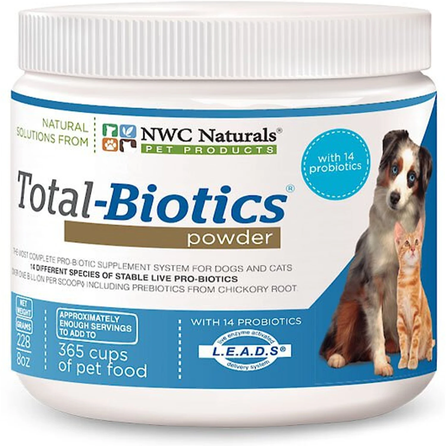 NWC Naturals Total-Biotics Probiotic Dog & Cat Powder Supplement 1 NWC Naturals Total-Biotics Probiotic Dog & Cat Powder Supplement