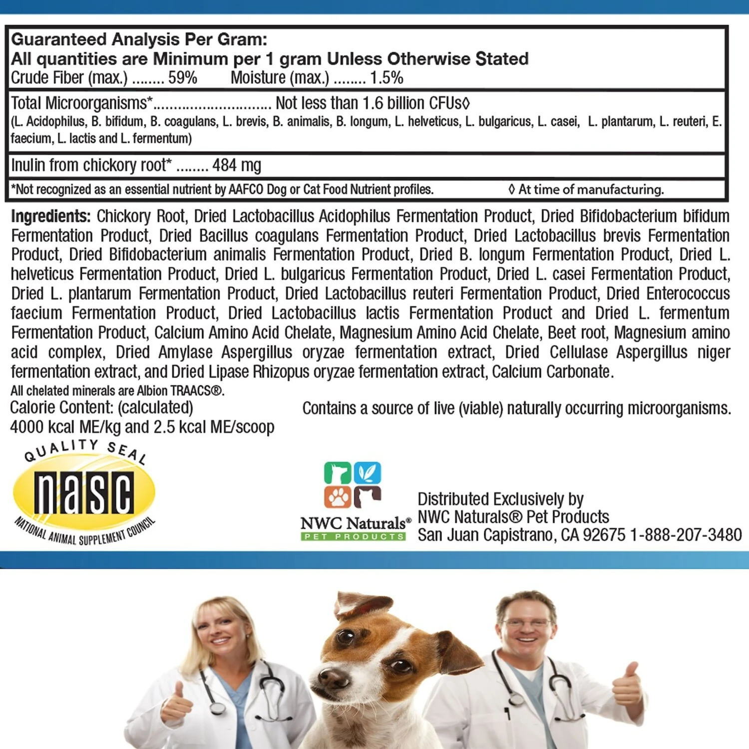 NWC Naturals Total-Biotics Probiotic Dog & Cat Powder Supplement 3 NWC Naturals Total-Biotics Probiotic Dog & Cat Powder Supplement - Image 3