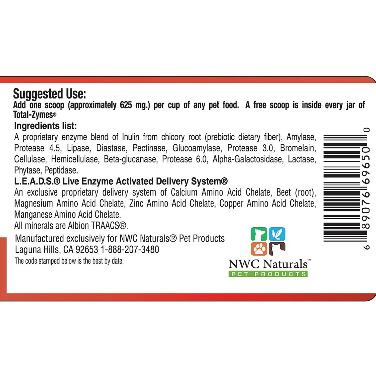 NWC Naturals Total-Digestion Digestive Enzymes & Probiotics Dog & Cat Powder Supplement Twin Pack 2 NWC Naturals Total-Digestion Digestive Enzymes & Probiotics Dog & Cat Powder Supplement Twin Pack - Image 2