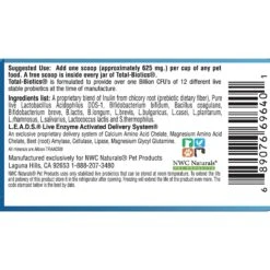 NWC Naturals Total-Digestion Digestive Enzymes & Probiotics Dog & Cat Powder Supplement Twin Pack 9 NWC Naturals Total-Digestion Digestive Enzymes & Probiotics Dog & Cat Powder Supplement Twin Pack -Pet Wellness 129260 PT3. AC SS1800 V1497542285