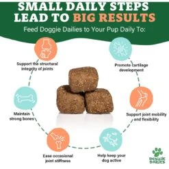 Doggie Dailies Advanced Hip & Joint Chicken Flavored Soft Chew Joint Supplement For Dogs -Pet Wellness 129722 PT2. AC SS1800 V1657655411