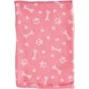 Bone Dry Printed Hearts Microfiber Dog Bath Towel