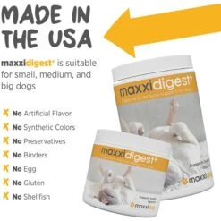 Maxxipaws Maxxidigest+ Digestive & Immune System Support For Dogs Supplement, 13.2-oz -Pet Wellness 131568 PT6. AC SS1800 V1667333911