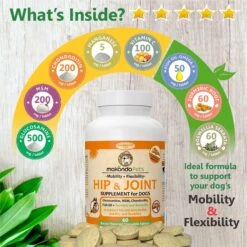 Makondo Pets Hip & Joint Dog Supplement, 60 Count -Pet Wellness 131895 PT2. AC SS1800 V1617407803