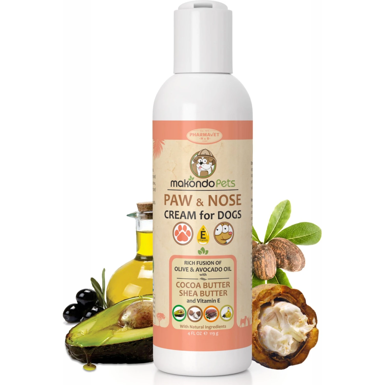 Makondo Pets Paw & Nose Dog Cream, 4-oz Bottle 1 Makondo Pets Paw & Nose Dog Cream, 4-oz Bottle