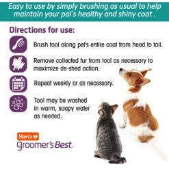 Hartz Groomer's Best Combo Brush For Dogs & Cats -Pet Wellness 132677 PT5. AC SS1800 V1657655413
