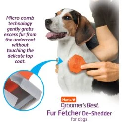 Hartz Groomer's Best Fur Fetcher DeShedding Dog Brush -Pet Wellness 132683 PT2. AC SS1800 V1657655413