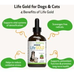 Pet Wellbeing Life GOLD Bacon Flavored Liquid Immune Supplement For Cats & Dogs -Pet Wellness 132786 PT3. AC SS1800 V1701364510