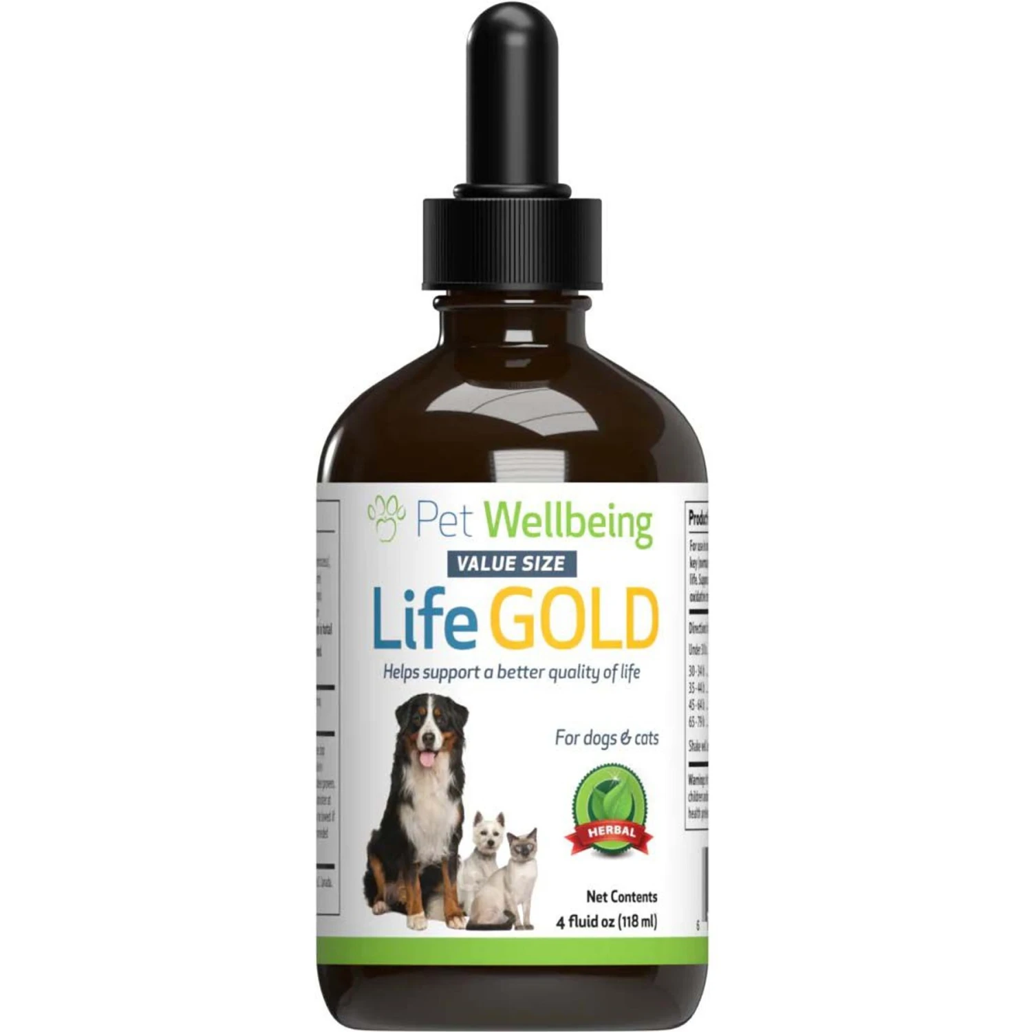 Pet Wellbeing Life GOLD Bacon Flavored Liquid Immune Supplement For Dogs 1 Pet Wellbeing Life GOLD Bacon Flavored Liquid Immune Supplement For Dogs