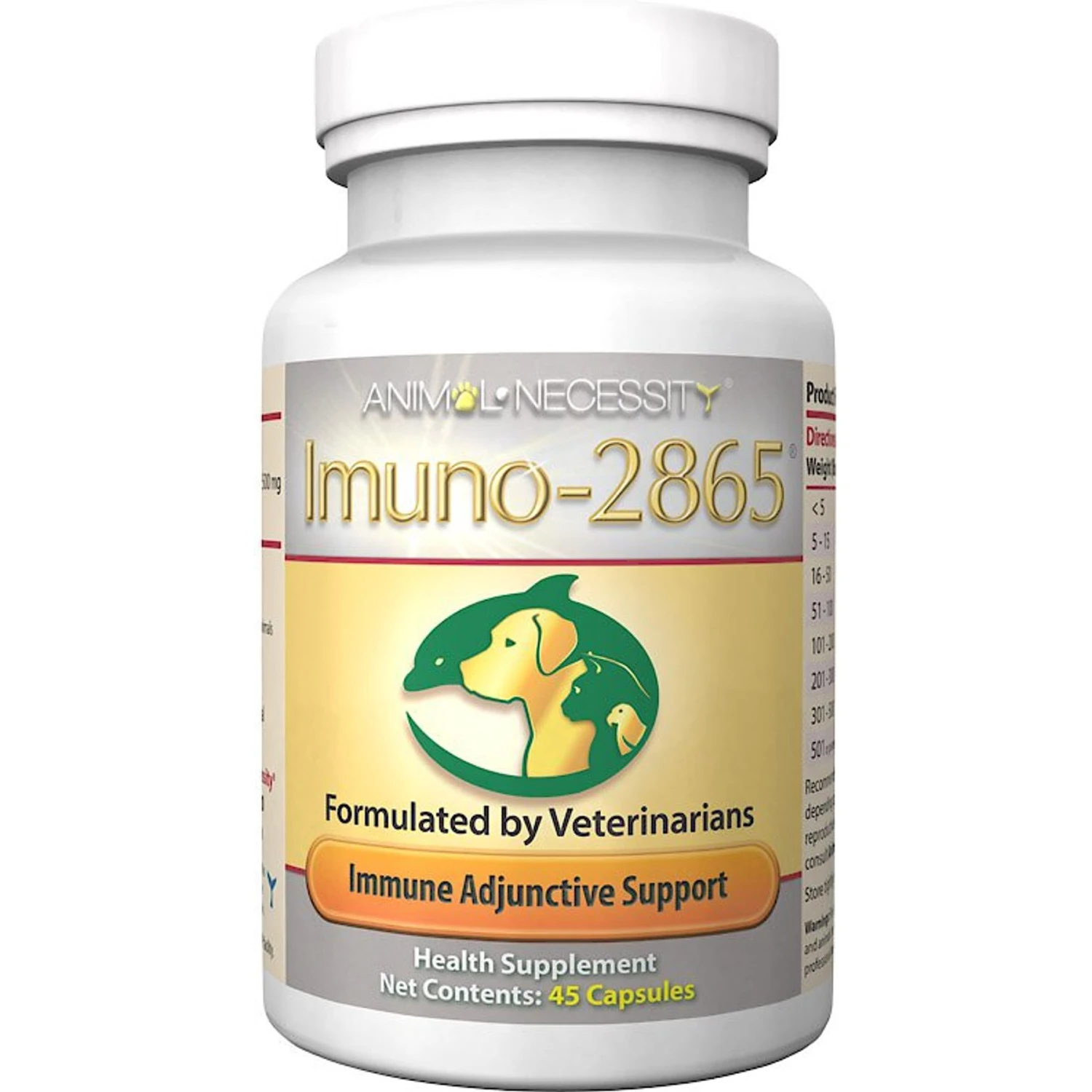 Animal Necessity Imuno-2865 Natural Immune Adjunctive Support Dog & Cat Supplement 1 Animal Necessity Imuno-2865 Natural Immune Adjunctive Support Dog & Cat Supplement