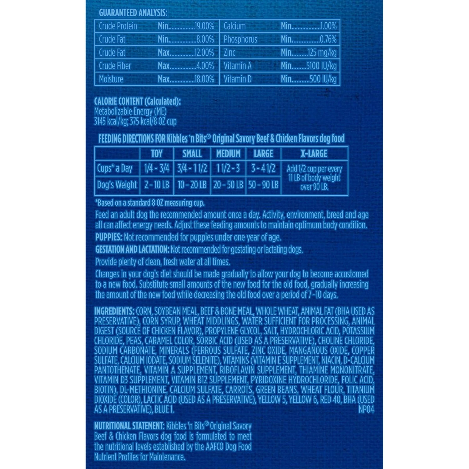 Kibbles 'n Bits Original Savory Beef & Chicken Flavors Dry Dog Food 9 Kibbles 'n Bits Original Savory Beef & Chicken Flavors Dry Dog Food - Image 9