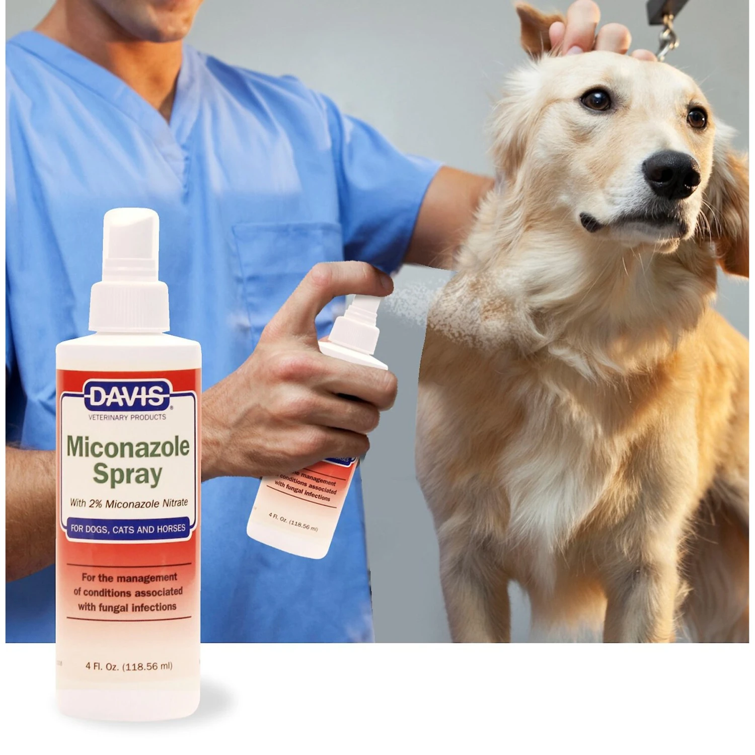Davis Miconazole Dog, Cat & Horse Spray 2 Davis Miconazole Dog, Cat & Horse Spray - Image 2